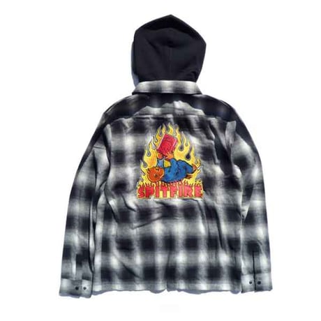 SPITFIRE SPITFIRE DEMONSEED HOODED FLANNEL SHIRT