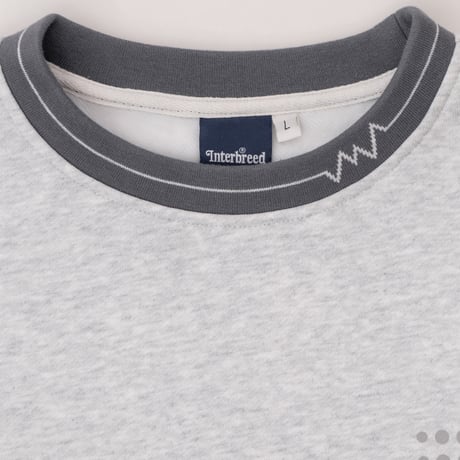 INTERBREED IB RECORDS HEAVY WEIGHT CREWNECK - ASH
