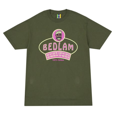BEDLAM LATLONG TEE - M,GREEN