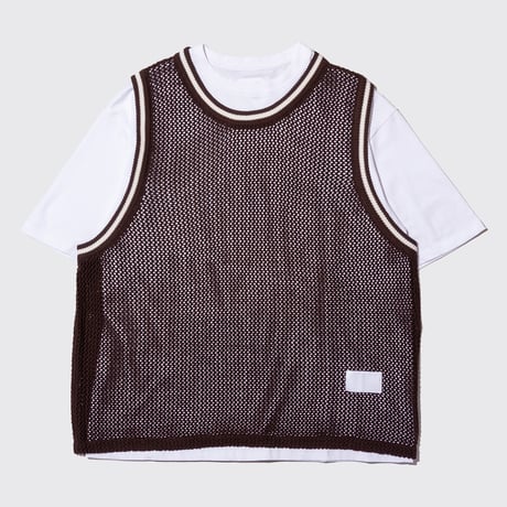 DEMARCOLAB  KNIT BB TOP - BROWN