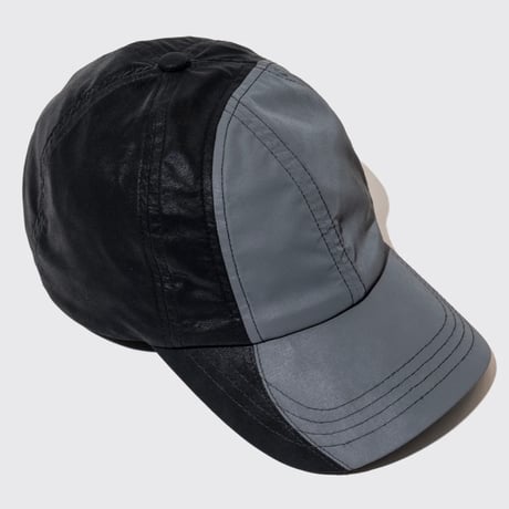 DEMARCOLAB TECH LEATHER RACING CAP - BLACK