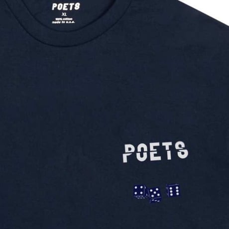 POETS CEE-LO SCREENED TEE - NAVY