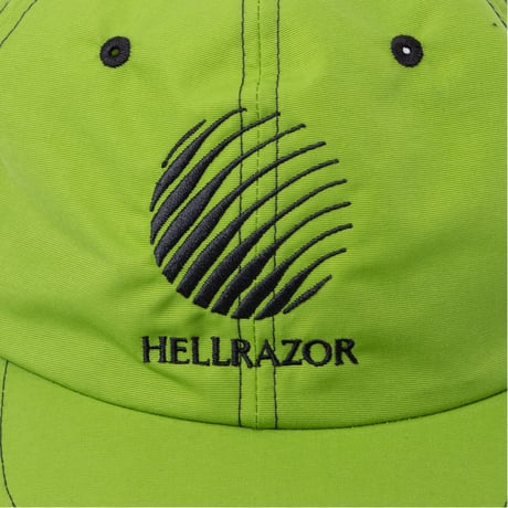 HELLRAZOR BIG LOGO NYLON 6PANEL CAP - LIMEGREEN