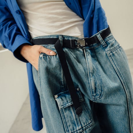 DEMARCOLAB ULTRA SUEDE FIDLOCK BELT - BLACK