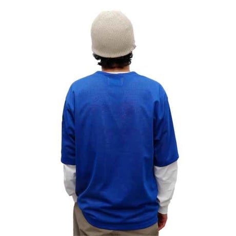 WHIMSY  MESH TEE - ROYAL