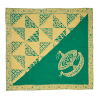 RAJABROOKE CORNER WAU HANDKERCHIEF - ORANGE