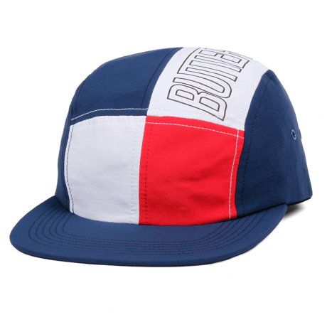 BUTTER GOODS  OUTLINE 5 PANEL CAMP CAP     BLUE / RED / WHITE