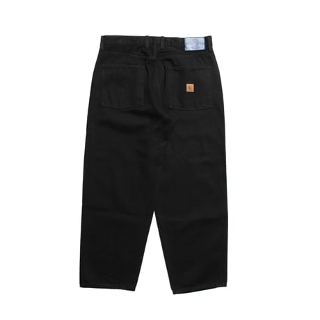 BAGGIE OVER DYE DENIM PANTS - BLACK