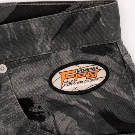 INTERBREED BRUSHED CAMO TROUSER - CHARCOAL