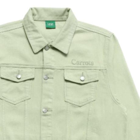 CARROTS WORDMARK DENIM JACKET-SAGE GREEN