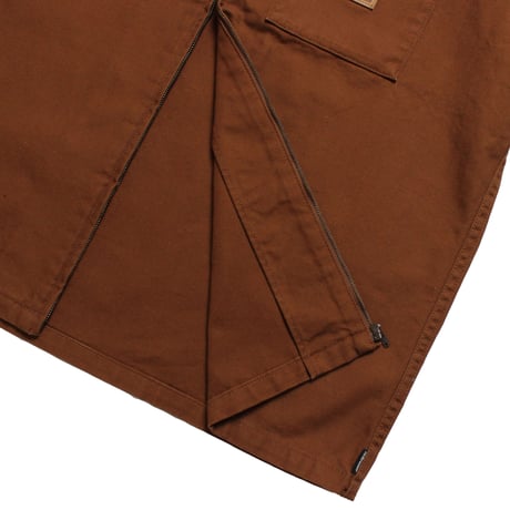 HELLRAZOR DUCK ZIP SHIRT - WALNUT
