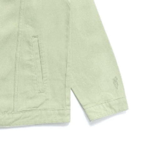 CARROTS WORDMARK DENIM JACKET-SAGE GREEN