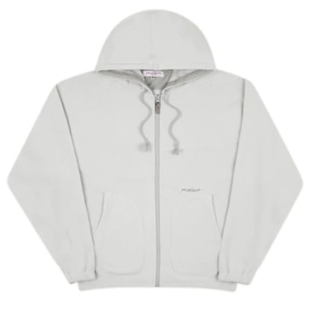 YARDSALE FLEECE ZIP HOOD - SILVER