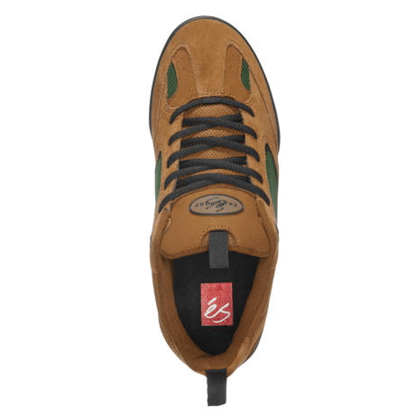 ES SKATEBOARDING QUATTRO - BROWN SUEDE/GREEN