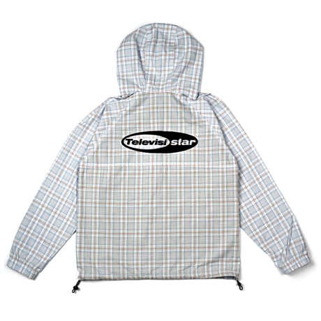 TELEVISISTAR TOVAL JACKET - BLUE/WHITE PLAID COTTON