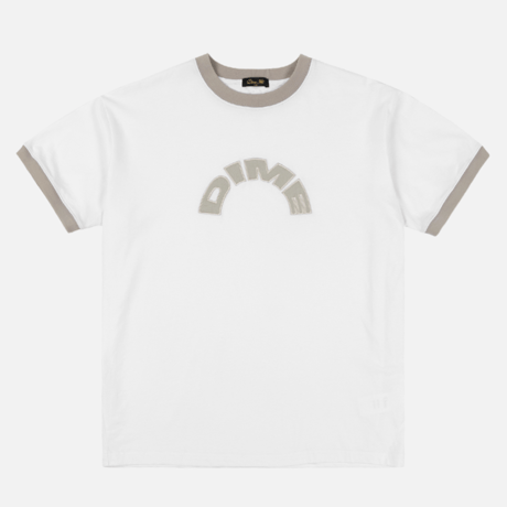 DIME ARCH RINGER TEE - WHITE