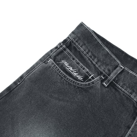 YARDSALE PHANTASY PANEL JEANS - BLACK