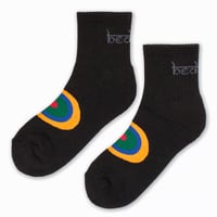 BEDLAM MID CIRCLE SOCKS - BLACK