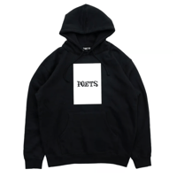 POETS D&G SCREENED HOODIE - BLACK