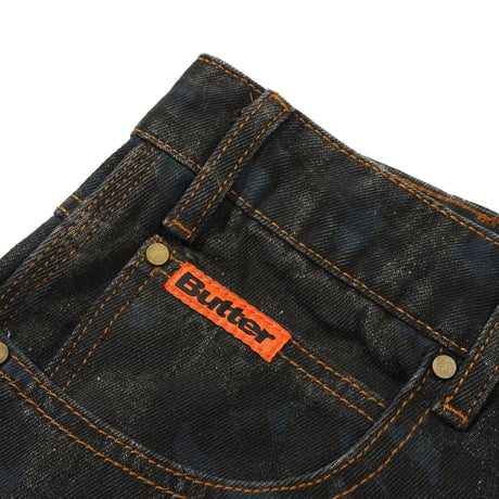 BUTTERGOODS LEOPARD DENIM - BLACK