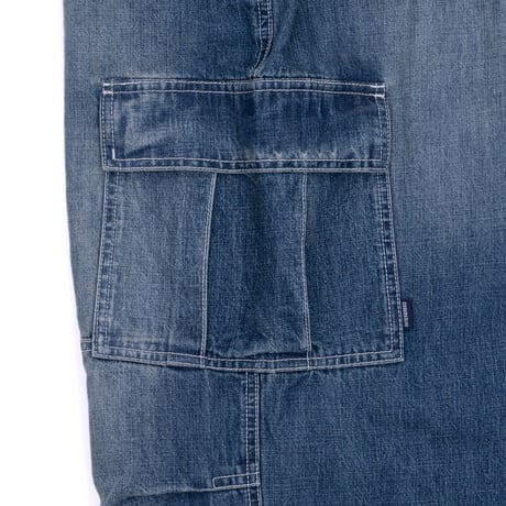 INTERBREED ENGINEER DENIM CARGO PANTS - INDIGO