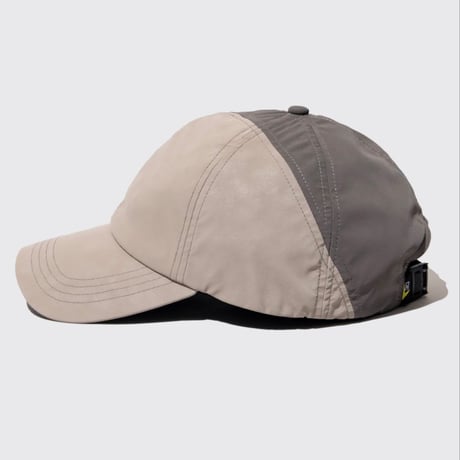 DEMARCOLAB TECH LEATHER RACING CAP - ECRU