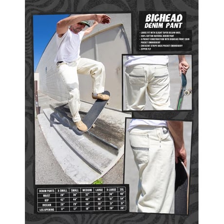 SPITFIRE BIGHEAD DENIM PANT - NATURAL