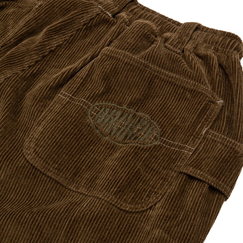 BRONZE56K CORDUROY RELAXED PANTS - OLIVE | BOTT