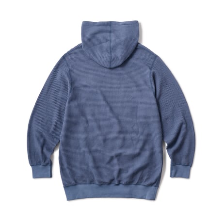 HELLRAZOR THERMAL PULL OVER HOODIE - GREY BLUE