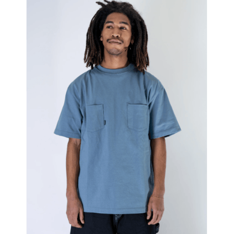 INTERBREED LUCKY POCKET TEE - SLATE