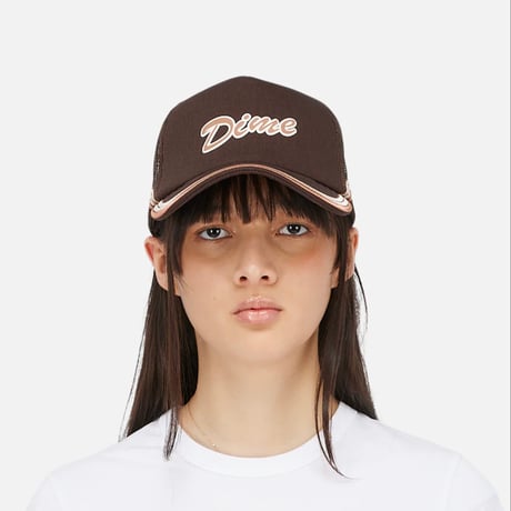 DIME RACE TRUCKER CAP - BROWN