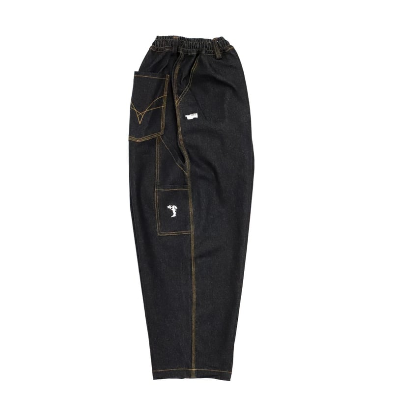 FREEJAZZ CO X TELEVISISTER JET BLACK DENIM - BL...