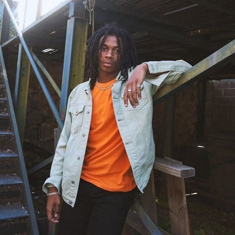 CARROTS WORDMARK DENIM JACKET-SAGE GREEN
