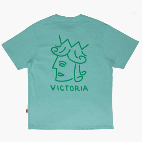 VICTORIA QUEEN LOGO TEE - H,GREEN