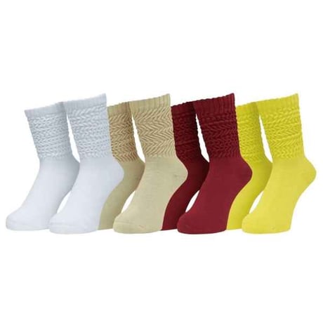 WHIMSY LOOSE GUARGE RIB SOCKS