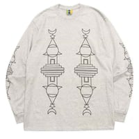 BEDLAM STUPA L/S TEE - H,GREY