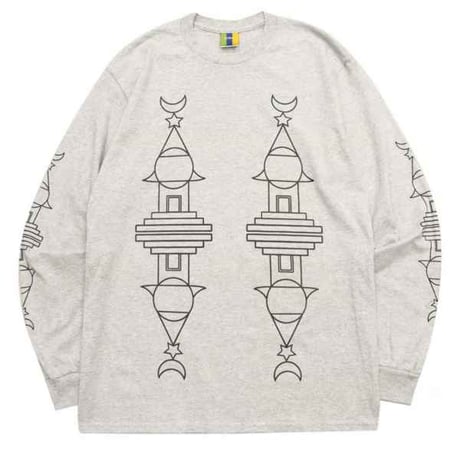 BEDLAM STUPA L/S TEE - H,GREY