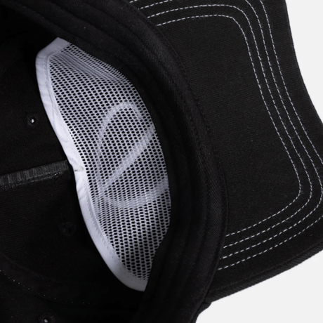 DIME CARSIVE DENIM WORKER CAP - BLACK WASHED