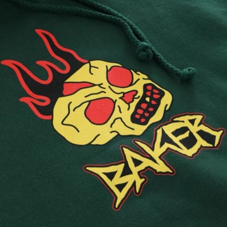 BAKER SKATEBOARDS DAGGER PULLOVER - GREEN
