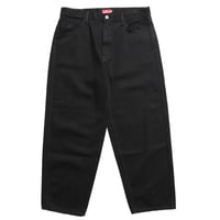 BAGGIE OVER DYE DENIM PANTS - BLACK