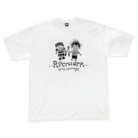 PAPER WORK  TROUBLE MAKER TEE -WHITE