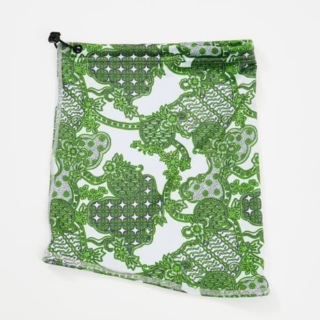 RAJABROOKE BATIK NECK WARMER - WHITE