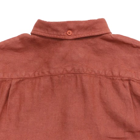WHIMSY LINEN DYED SHIRT - CORAL