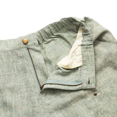 WHIMSY  LINEN PAINTER BAGGY SHORT - MINT