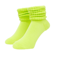 WHIMSY / LOOSE GAUGE RIB SOCKS - LIME
