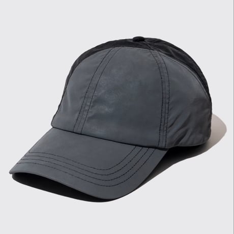 DEMARCOLAB TECH LEATHER RACING CAP - BLACK