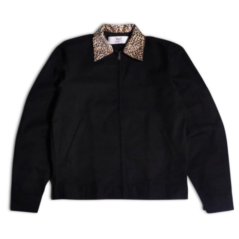 PEELS LEOPARD COLLAR JACKET WITH TONAL LOGO | B
