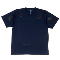 RAJABROOKE V-NECK TEE - NAVY