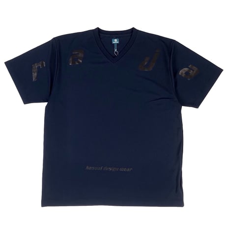 RAJABROOKE V-NECK TEE - NAVY