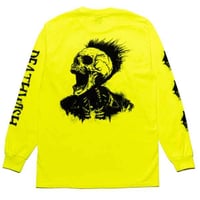DEATHWISH CREEPING L/S TEE - NEON